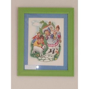 Vintage Penn Prints NY Mother Goose Nursery Rhymes 1960s